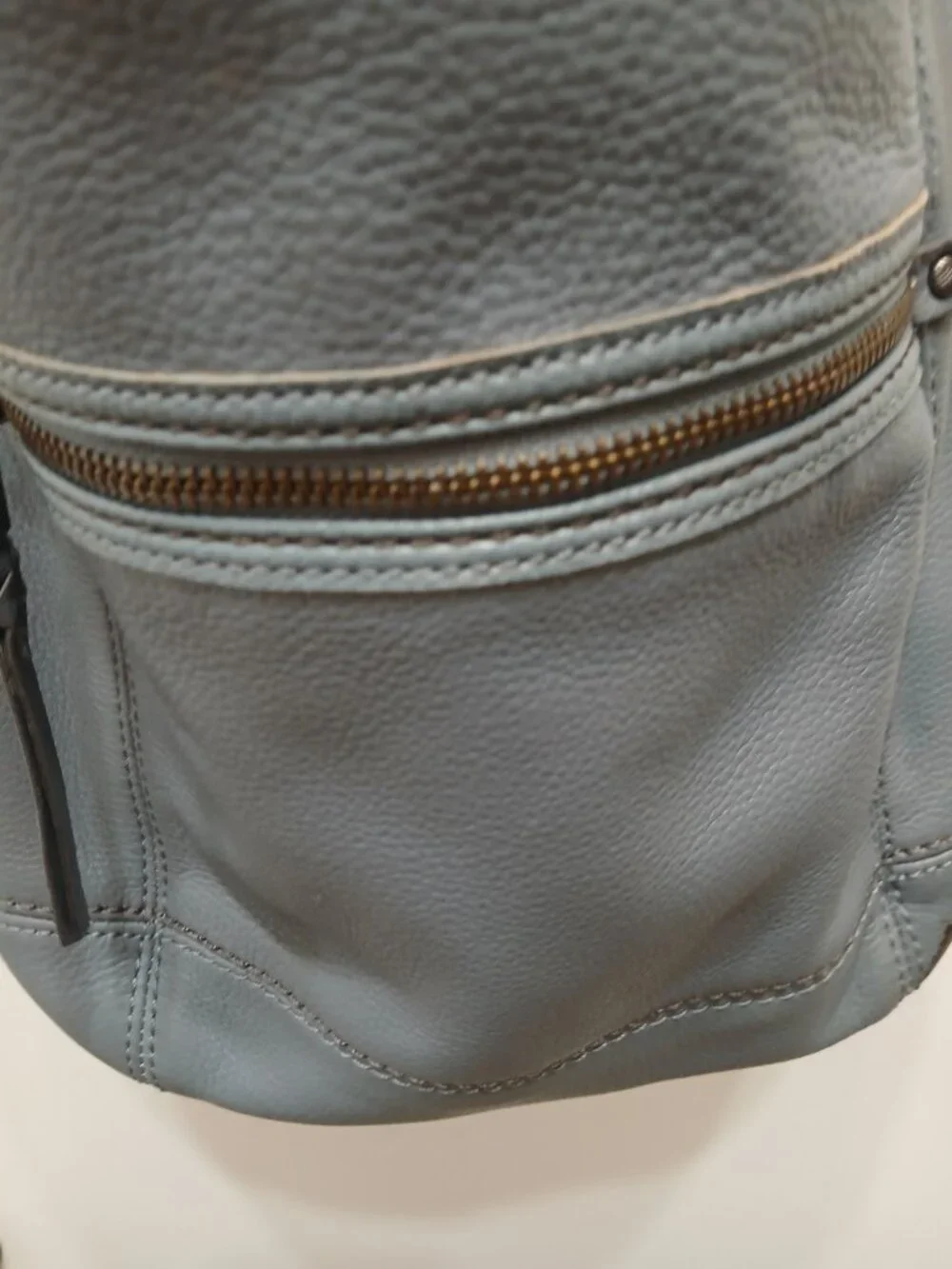 The Sak Gray Blue Leather Hobo